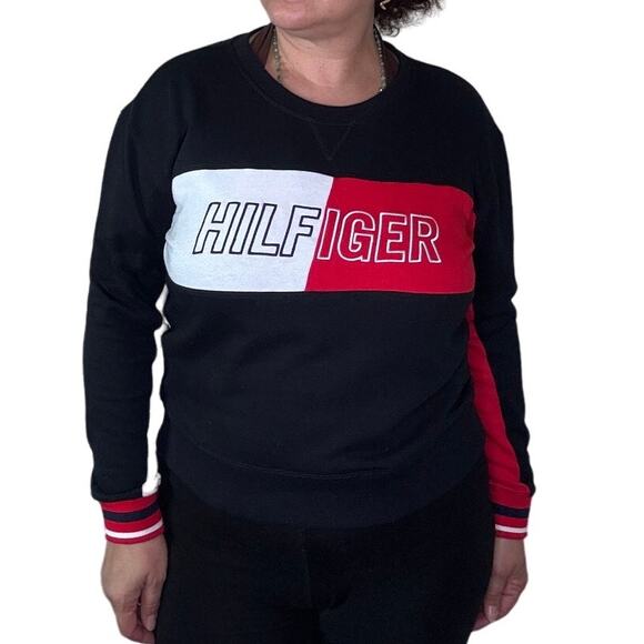 Tommy Hilfiger Sport Sweaters - Tommy Hilfiger Sport Sweatshirt  Colorblock Size: Large